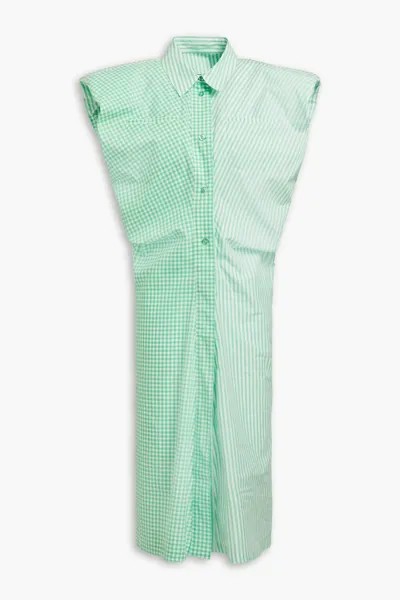Платье-рубашка из хлопкового поплина с принтом Marika Remain Birger Christensen, зеленый