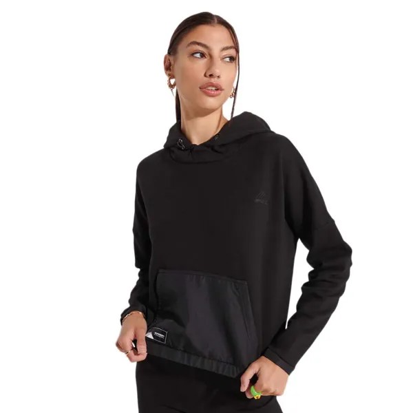 Худи Superdry Mountain Tech Crop, черный