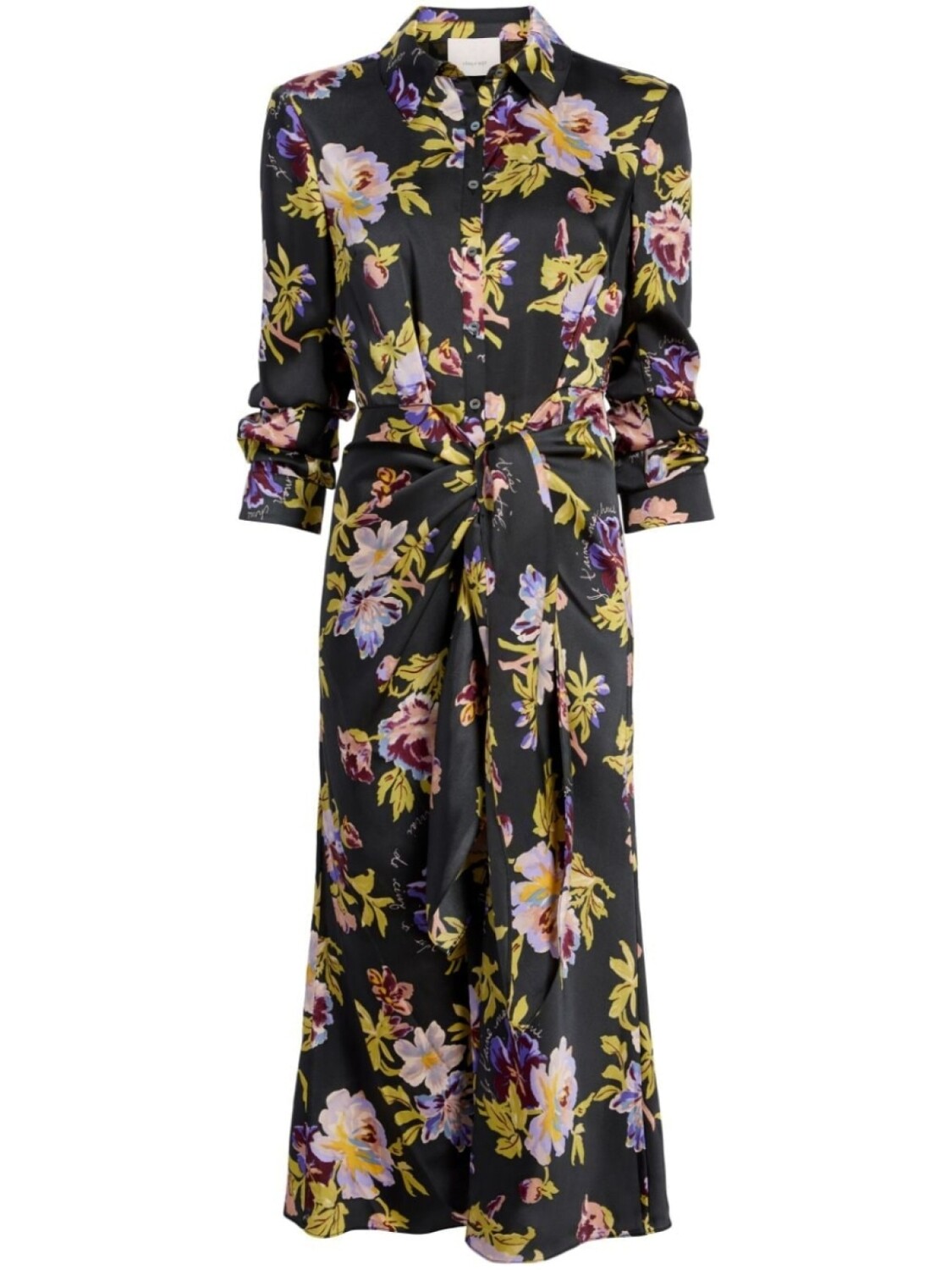 Cinq A Sept платье Brigitte Floral, черный