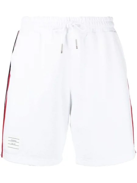 Thom Browne спортивные шорты с полосками RWB