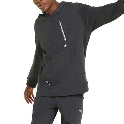 Puma Bmw Mms Re:Collection Graphic Pullover Hoodie Mens Grey Casual Outerwear 53