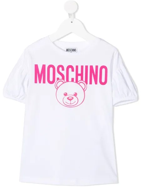 Moschino Kids футболка с короткими рукавами и принтом Teddy Bear