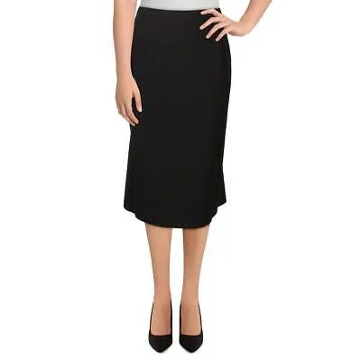 Eileen Fisher Женская черная юбка-карандаш с высокой талией до колена L BHFO 5286