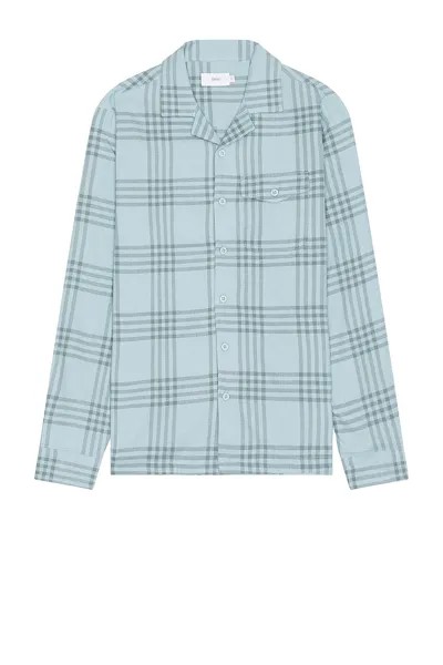 Рубашка onia Flannel Overshirt, цвет Hazy Cloud