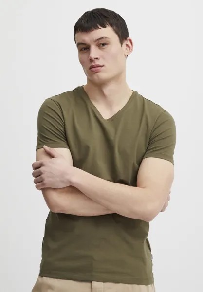 Футболка базовая LINCOLN V-NECK Casual Friday, цвет burnt olive