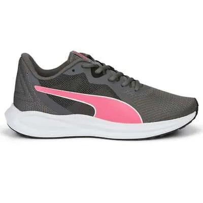 Серые кроссовки для мальчиков Puma Twitch Runner на шнуровке, повседневная обувь 38453708