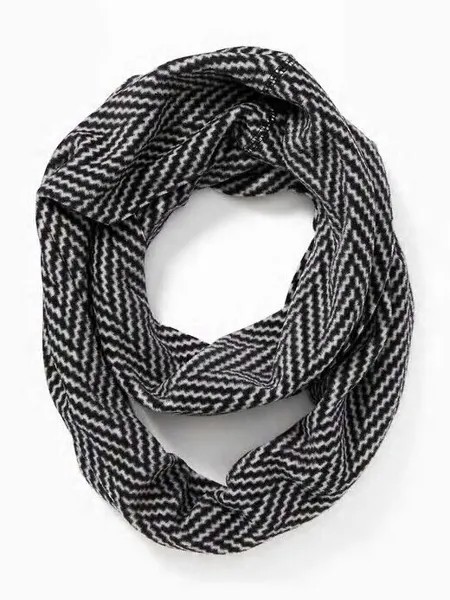 NWT Old Navy Performance Fleece Infinity Scarf Warm Soft Snood Wrap Herringbone