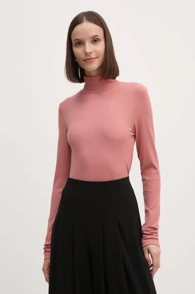 Лонгслив Calvin Klein, розовый
