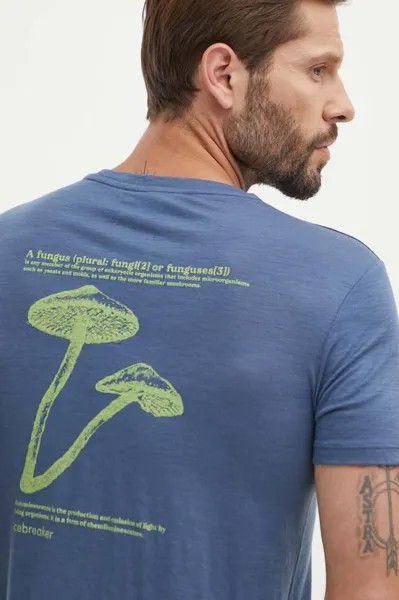 Спортивная футболка Merino Tech Lite Icebreaker, синий