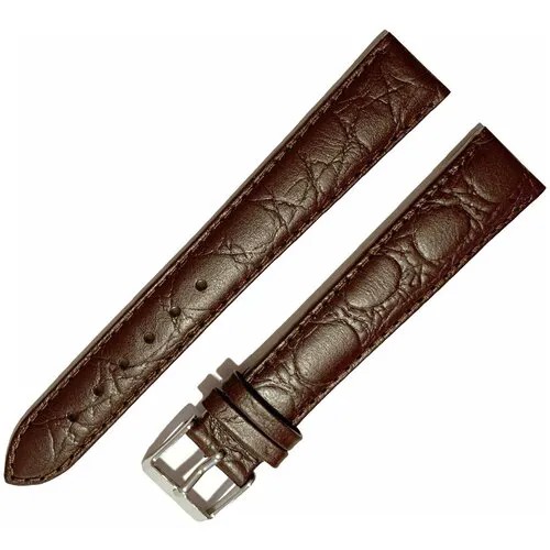 Ремешок 1805-01-1-2 Д Pandora Коричневый кожаный ремень 18 мм для часов наручных длинный из кожи натуральной мужской матовый