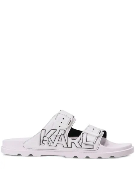 Karl Lagerfeld шлепанцы Kondo Tred 2-Strap, белый