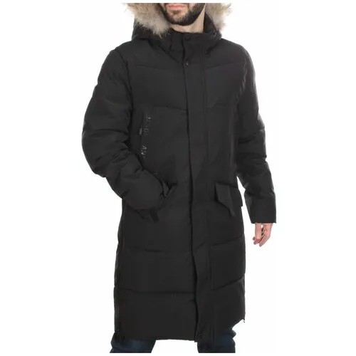 Куртка  зимняя, силуэт прямой, размер 48, черный