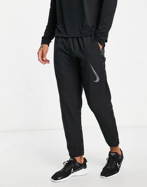 Черные тканые джоггеры Nike Running Run Division Challenger Flash-Черный цвет