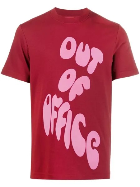 Camper футболка Out Of Office из органического хлопка, красный