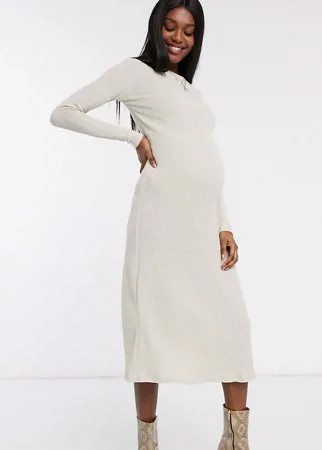 Бежевое платье Topshop Maternity-Белый