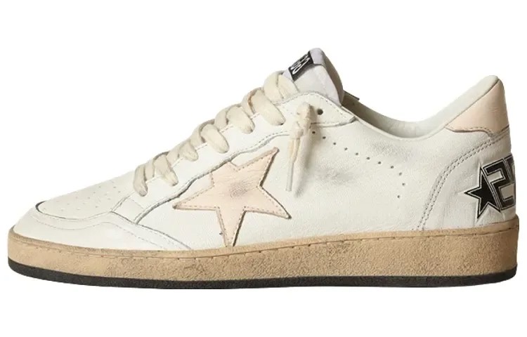 Белые кроссовки Ball Star Low-Top Golden Goose