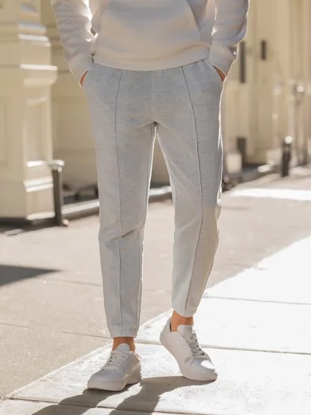 Мужские спортивные брюки Manfinity Homme, однотонные, с карманами, светло-серый