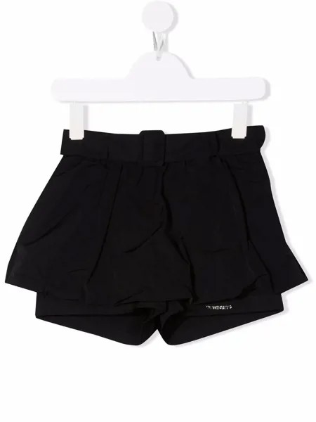 TWINSET Kids шорты с баской