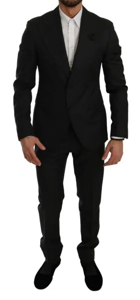 DOLCE - GABBANA Костюм Черный Кристалл Пчела Slim Fit из 2 предметов EU46/ US36/S Рекомендуемая розничная цена 4000 долларов США