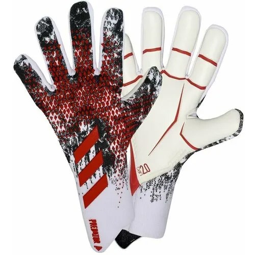 Вратарские перчатки Predator, белый, красный
