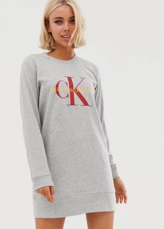 Ночная рубашка Calvin Klein-Серый