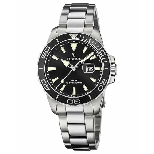 Наручные часы FESTINA Женские наручные часы Festina Boyfriend F20503/4 с гарантией, серебряный, черный