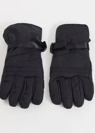 Черные горнолыжные перчатки Consigned-Черный цвет