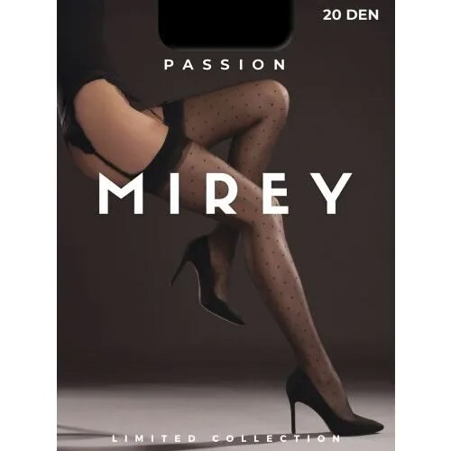 Чулки  Mirey Passion, размер 4, черный