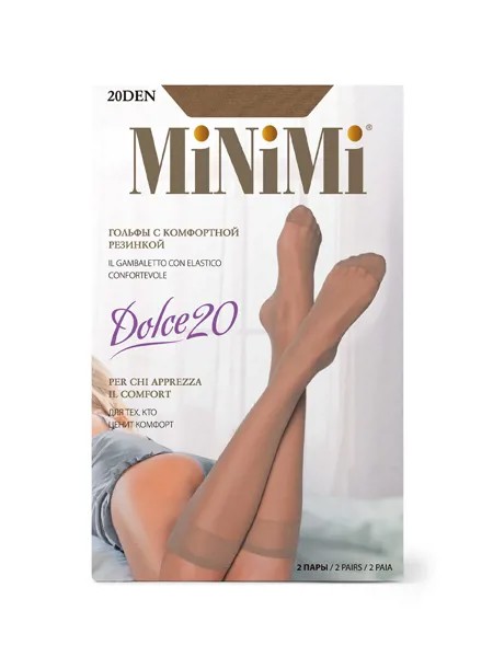 Mini dolce 20  гольфы (2 пары) caramello