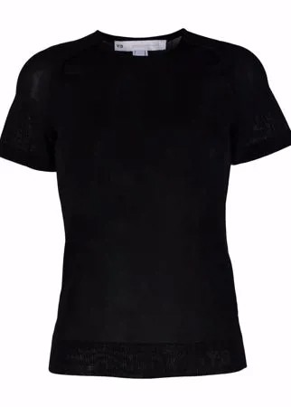 Y-3 футболка с круглым вырезом