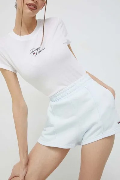 Хлопковые шорты Tommy Jeans, синий