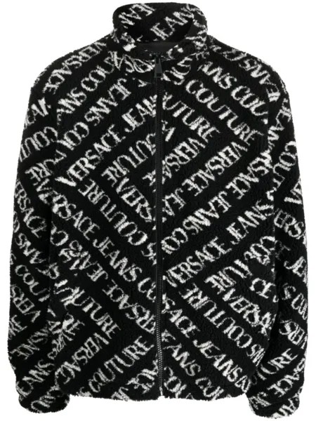 Versace Jeans Couture бомбер с логотипом, черный