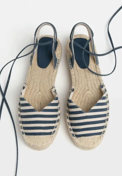 Оксфорды Tied Striped Stradivarius, синие
