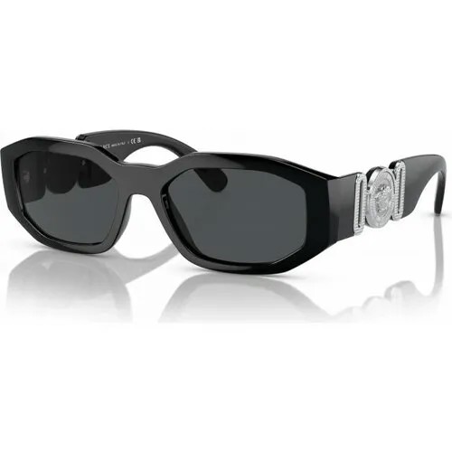 Солнцезащитные очки Versace VE 4361 542287, черный, серый