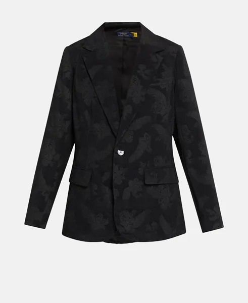 Шелковый пиджак Polo Ralph Lauren, черный