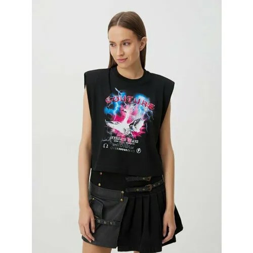 Топ Versace Jeans Couture, размер M, черный