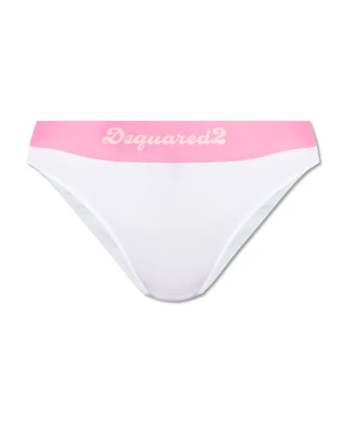 Трусы с логотипом Dsquared2, белый