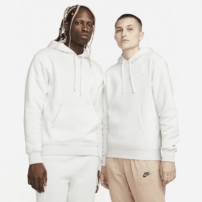 Худи Nike Sportswear Club Fleece Pullover Hoodie, цвет Light Bone/Light Bone/White