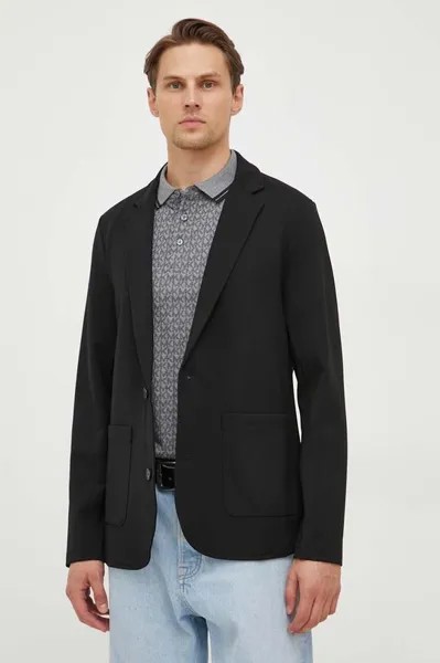 Куртка из смесовой шерсти Michael Kors, черный
