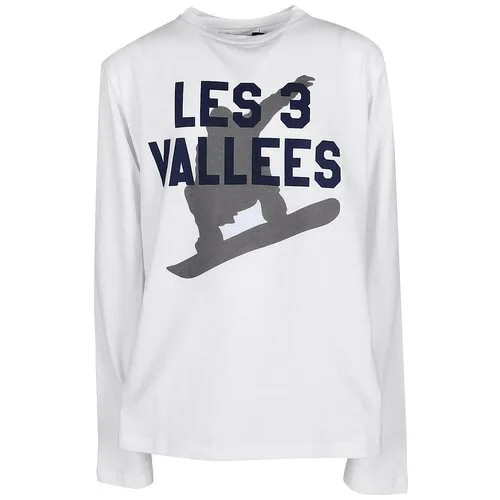 Лонгслив Les Trois Vallees, Белый, 128