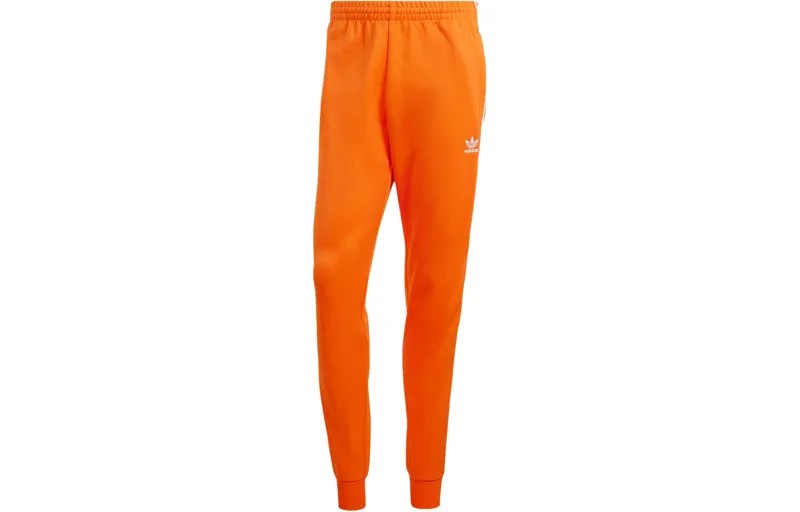 Классические мужские спортивные штаны SST Knit Orange Adidas Originals, оранжевый