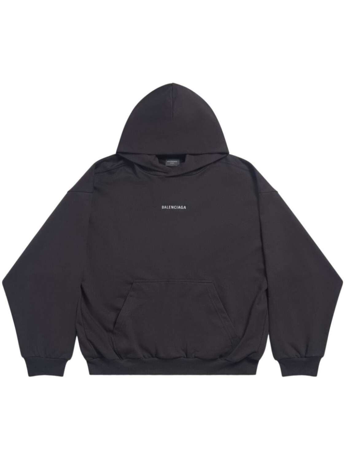 Balenciaga худи с логотипом, черный