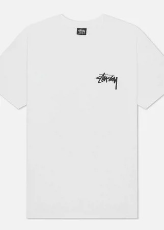 Мужская футболка Stussy Design Group 21, цвет белый, размер XXS