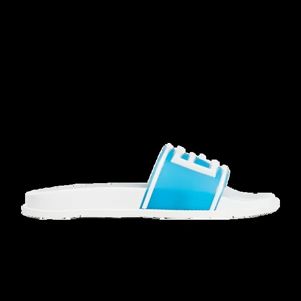Кроссовки Fendi Slides 'Transparent Blue Sea', белый