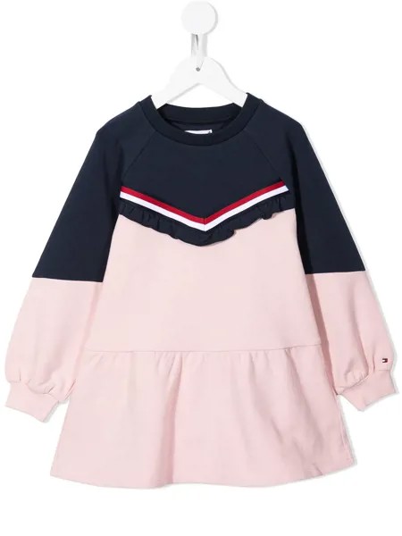 Tommy Hilfiger Junior двухцветное платье-свитер