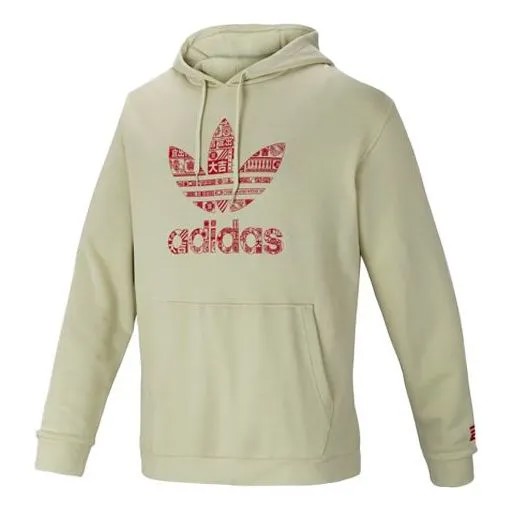 Толстовка adidas originals Logo Athleisure Casual Sports Pullover Green, зеленый