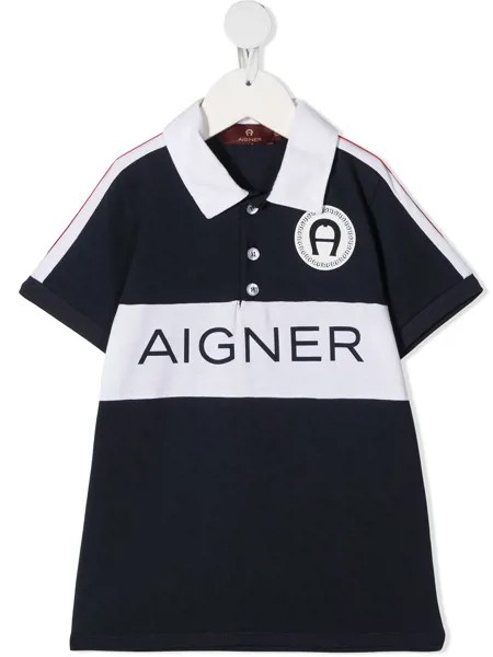 Aigner Kids рубашка поло с логотипом