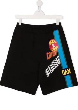 Dsquared2 Kids спортивные шорты Traveler Patch