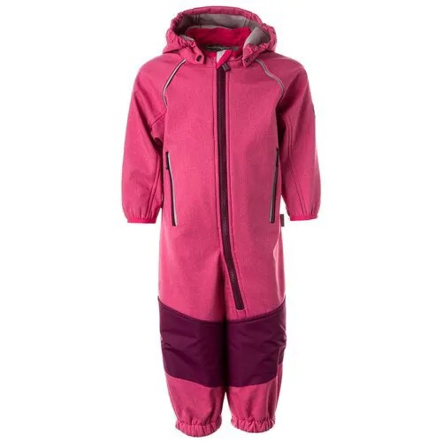 Детский Softshell комбинезон HUPPA ADAL 1, фуксиа/бордовый 10563, размер 116