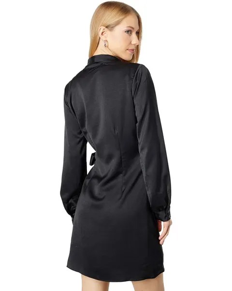 Платье Lost + Wander Chase The Night Mini Wrap Dress, черный